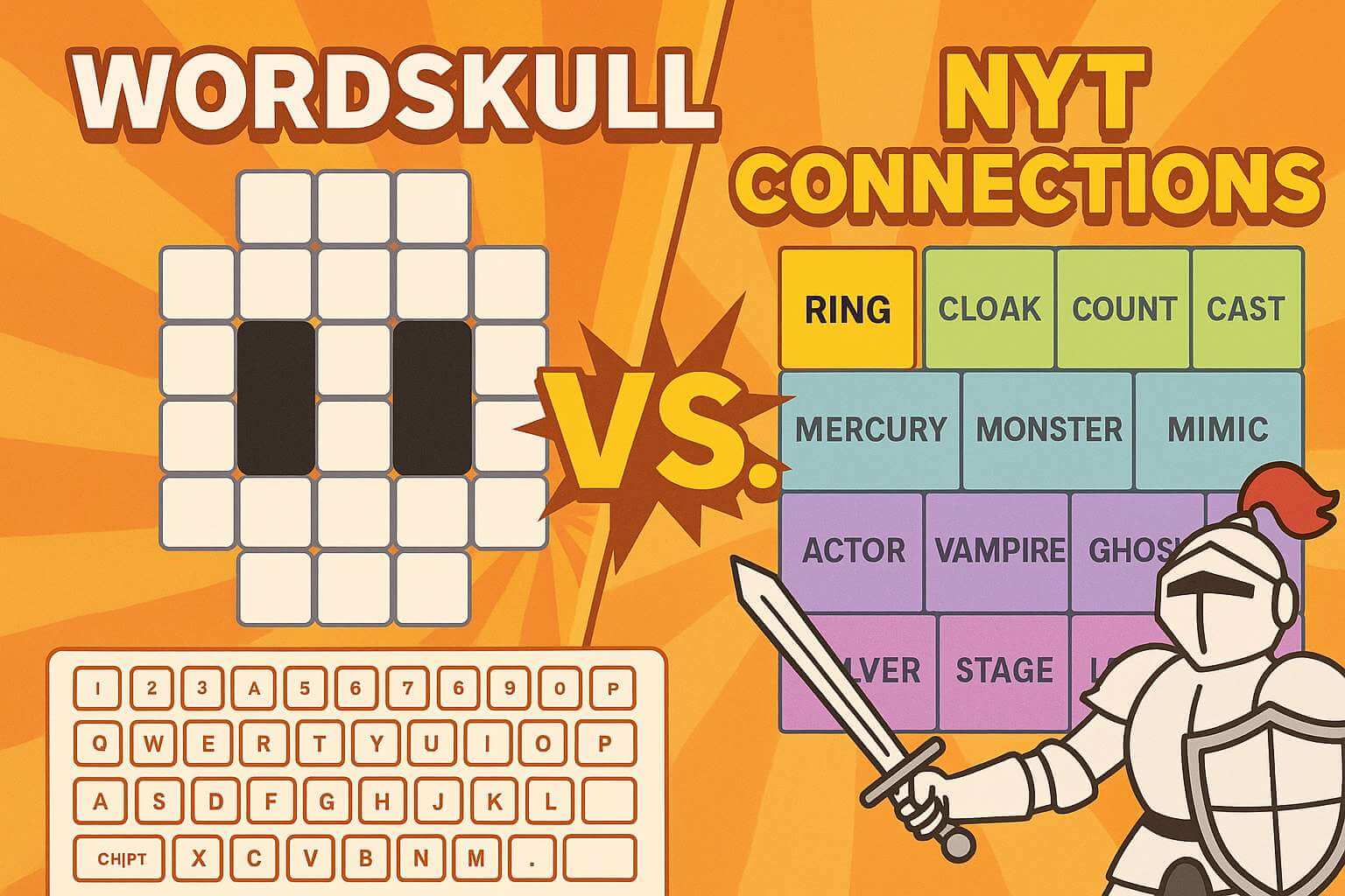 WordSkull vs NYT Connections artwork